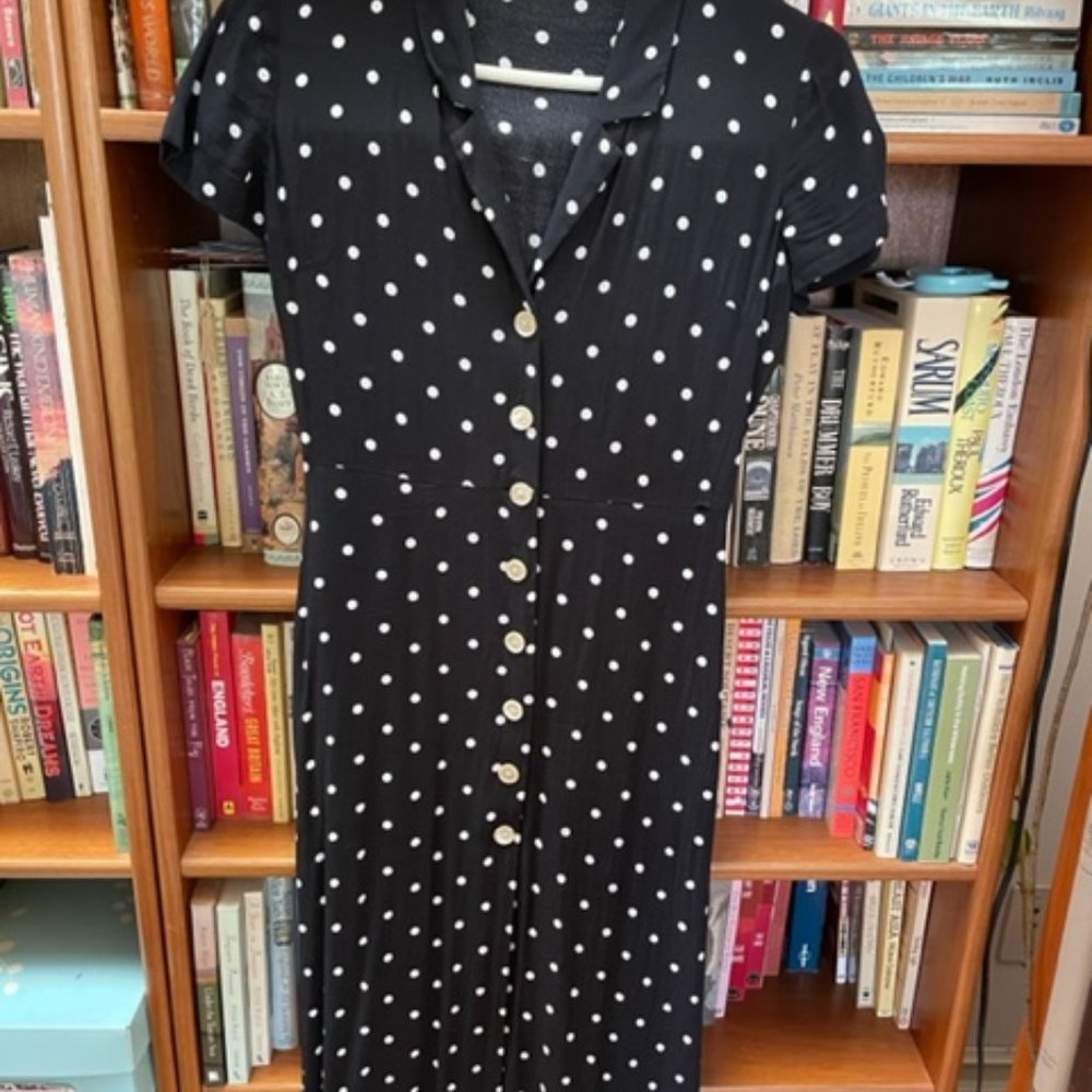 Wilfred Polka Dot Button Up Midi Dress